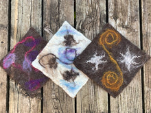 Load image into Gallery viewer, Trivets - wet felted - Kimber Valley Farms
