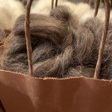 Load image into Gallery viewer, Jujube - Premium Black Grey Icelandic Roving - Kimber Valley Farms
