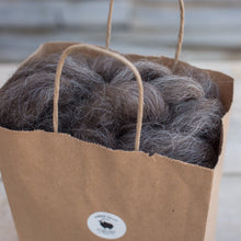 Load image into Gallery viewer, Brown With Grey Icelandic Roving - Hiccup - Kimber Valley Farms
